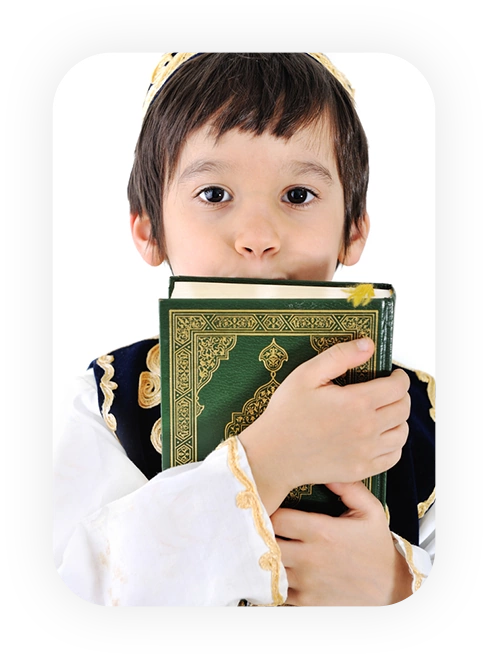 A US student taking an online Quran class